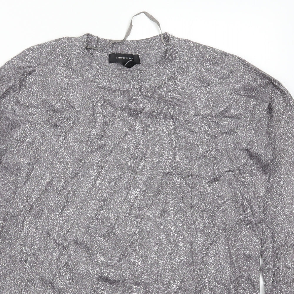 Womens UK Size 8 Atmosphere Grey Pullover Jumper
