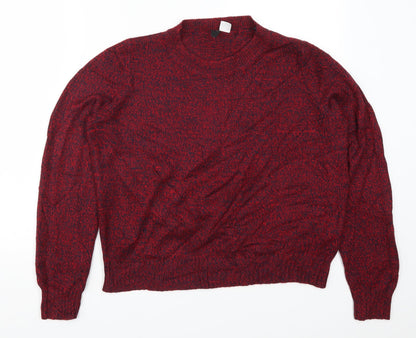 Womens UK Size M H&M Red Pullover Jumper