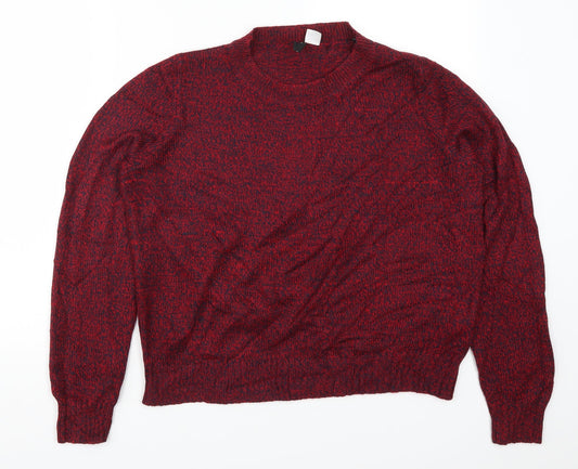 Womens UK Size M H&M Red Pullover Jumper