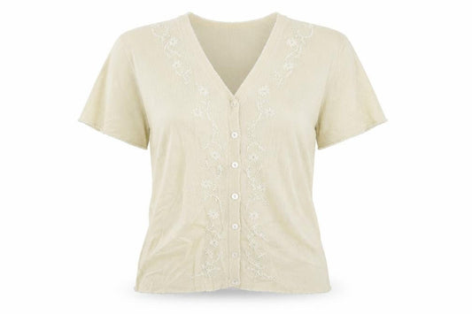 Womens UK Size S Paramour Beige Cardigan Jumper