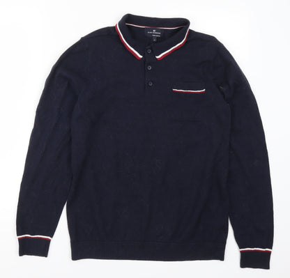 Blue Harbour Mens Blue  Knit Pullover Jumper Size S