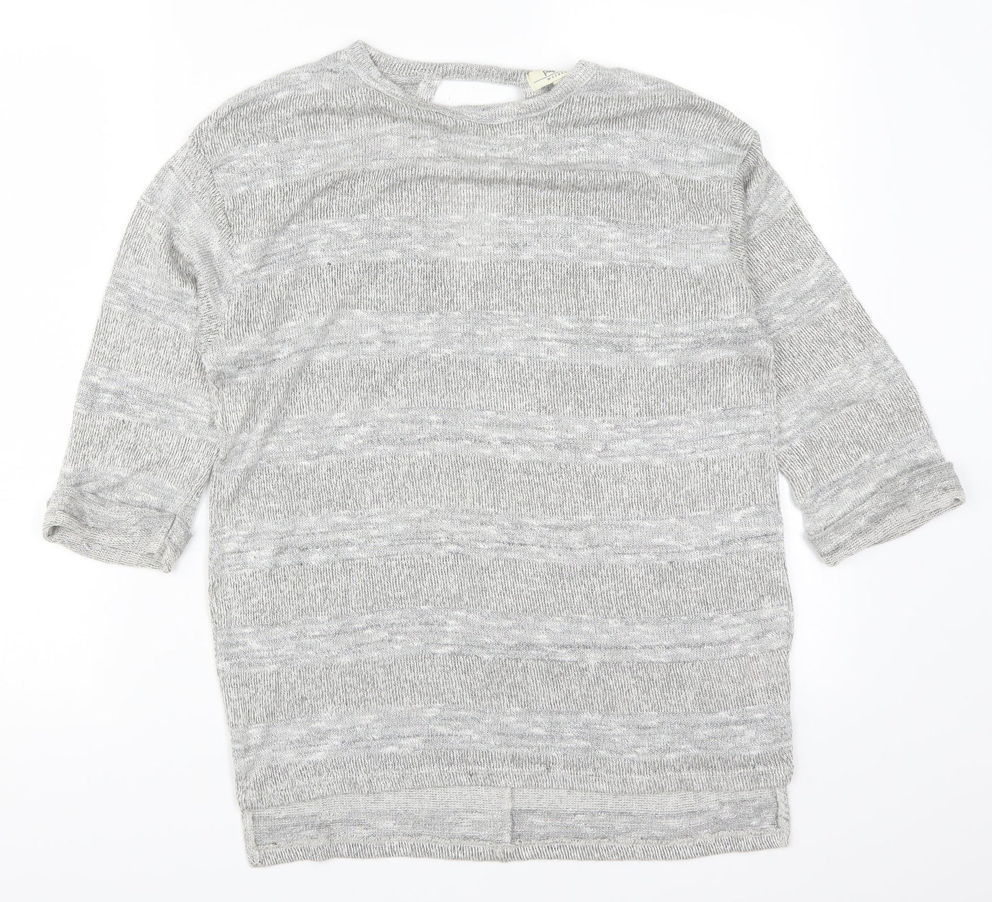 Womens UK Size S Papaya Silver Pullover Jumper