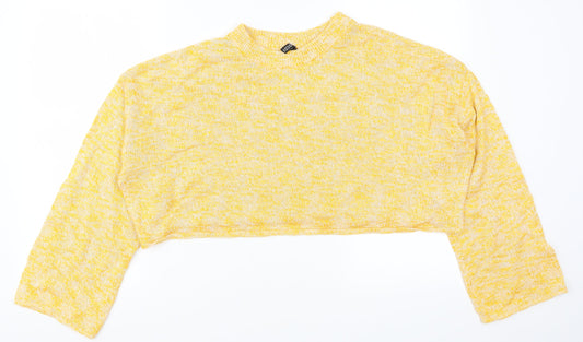 Womens UK Size L H&M Yellow Pullover Jumper