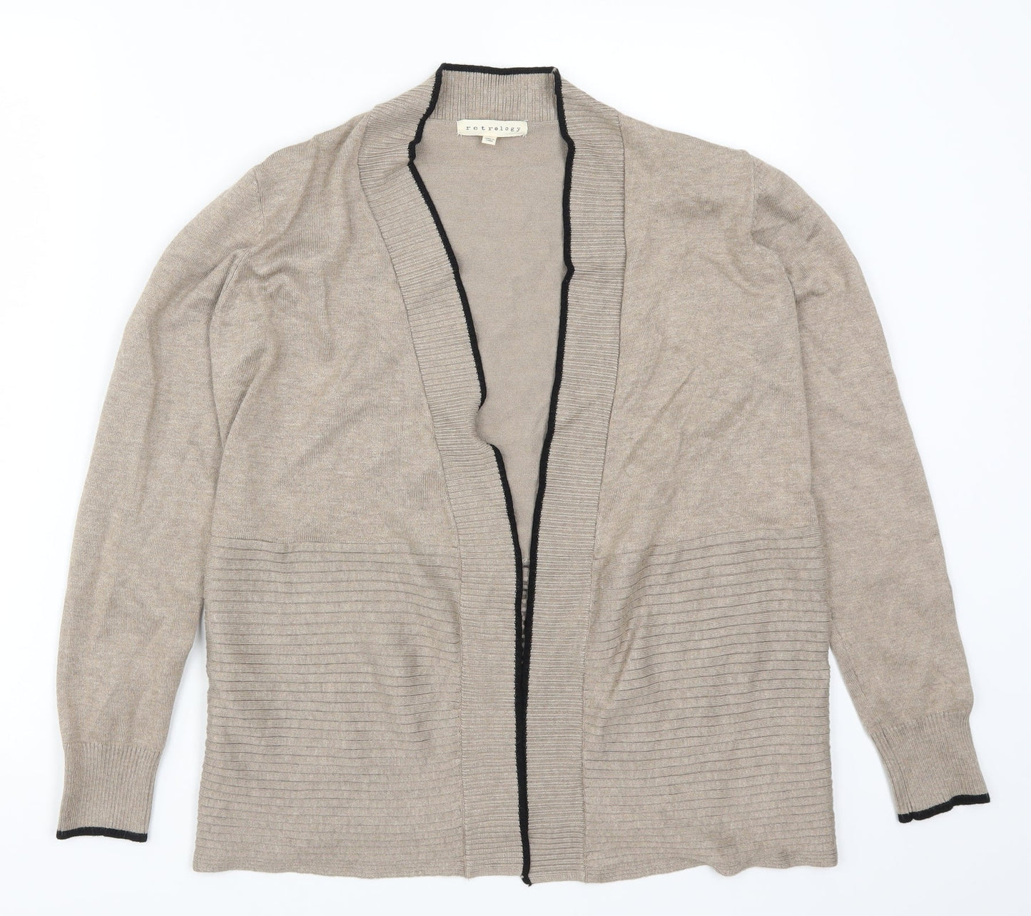 Womens UK Size S Retrology Brown Cardigan Jumper
