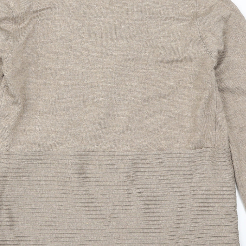 Womens UK Size S Retrology Brown Cardigan Jumper