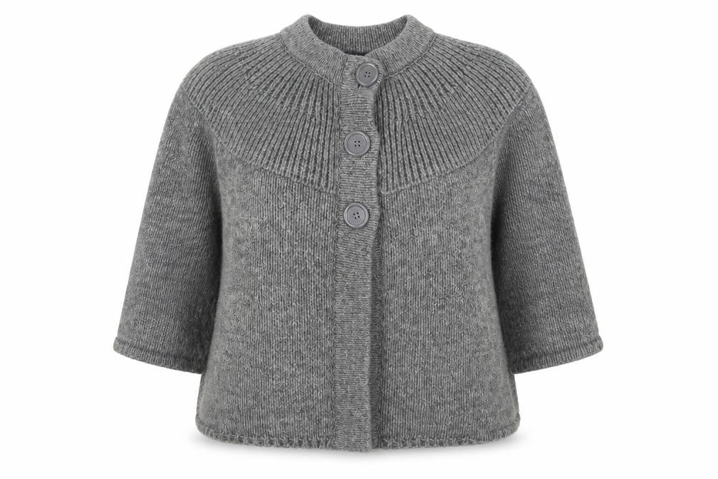 Womens UK Size 10 Debenhams Grey Cardigan Jumper