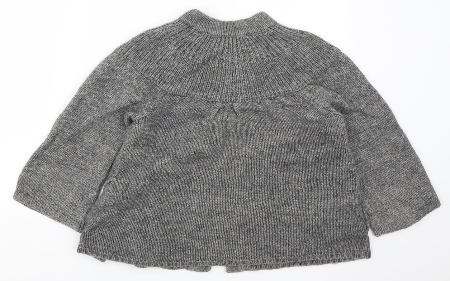 Womens UK Size 10 Debenhams Grey Cardigan Jumper