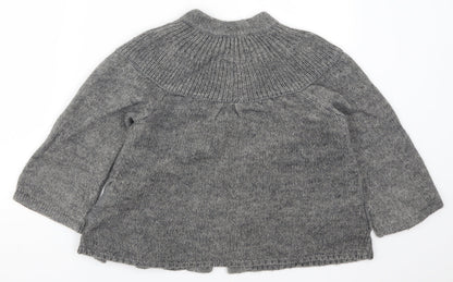 Womens UK Size 10 Debenhams Grey Cardigan Jumper