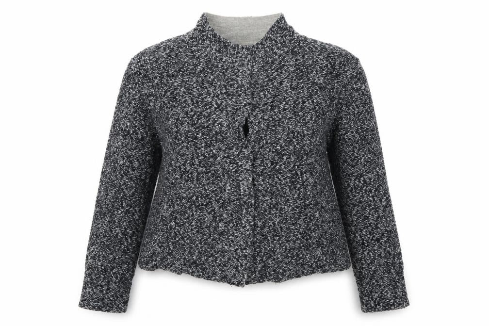 Womens UK Size 12 Bianca Grey Cardigan Jumper