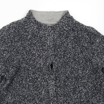 Womens UK Size 12 Bianca Grey Cardigan Jumper