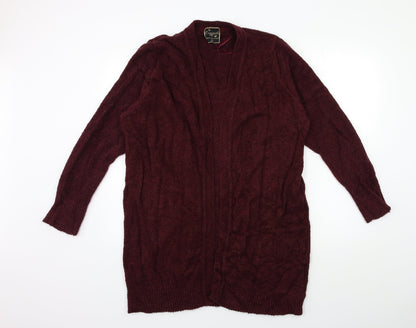 Womens UK Size M Original Red Cardigan Jumper