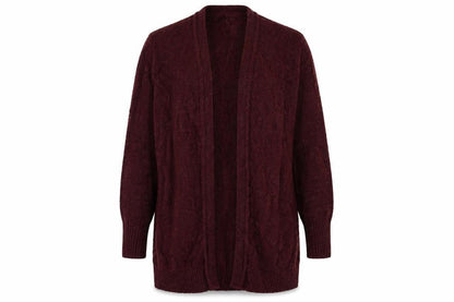 Womens UK Size M Original Red Cardigan Jumper