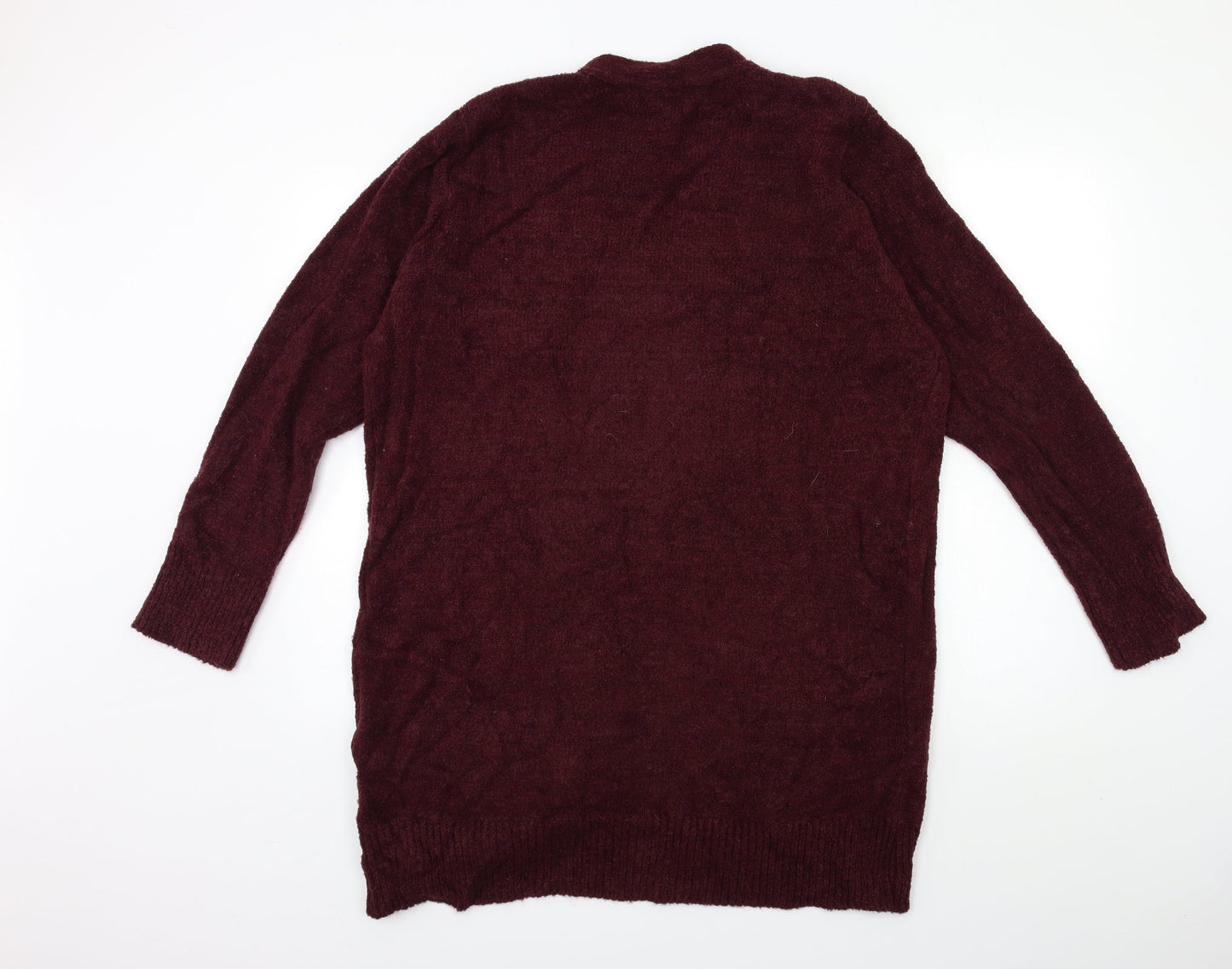 Womens UK Size M Original Red Cardigan Jumper