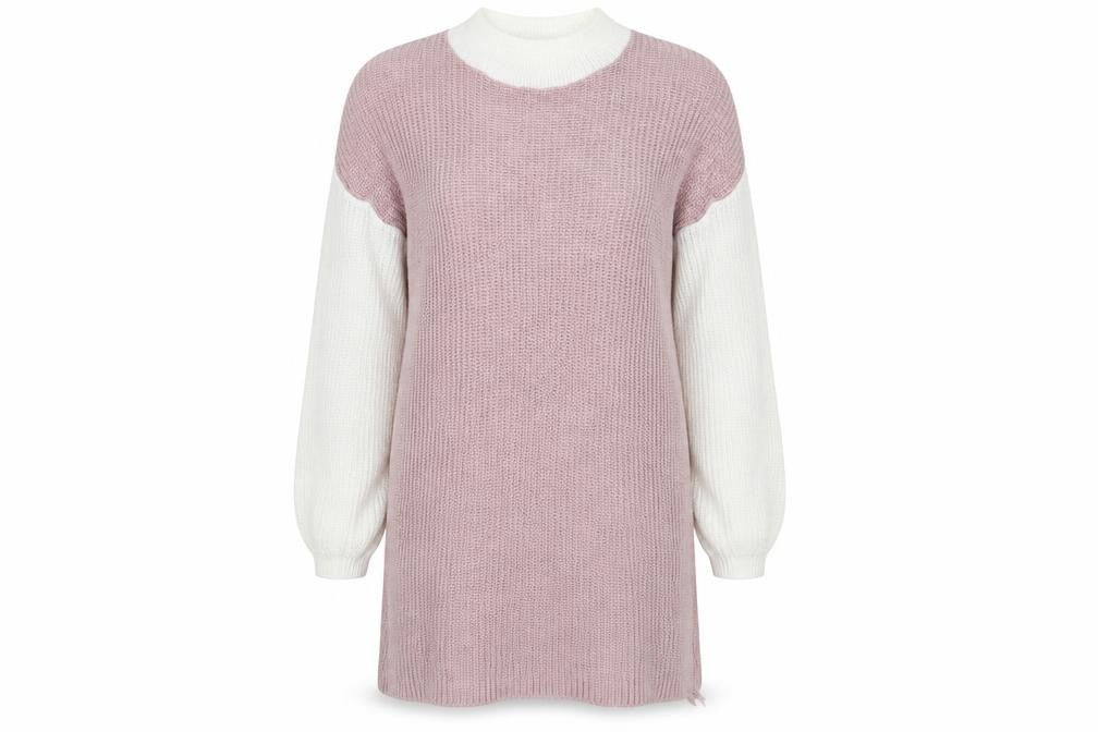 In the Style Womens Pink  Knit Jumper Dress  Size 6