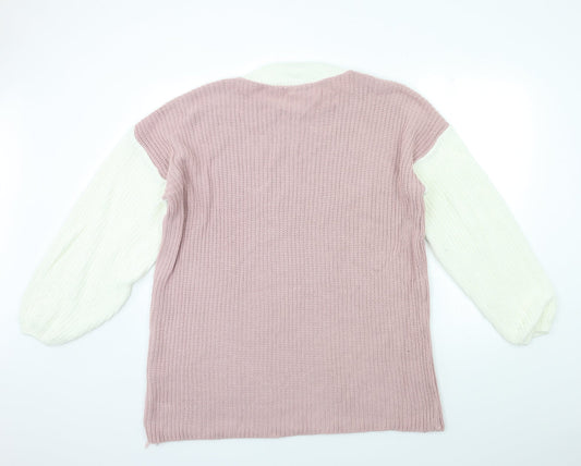 In the Style Womens Pink  Knit Jumper Dress  Size 6