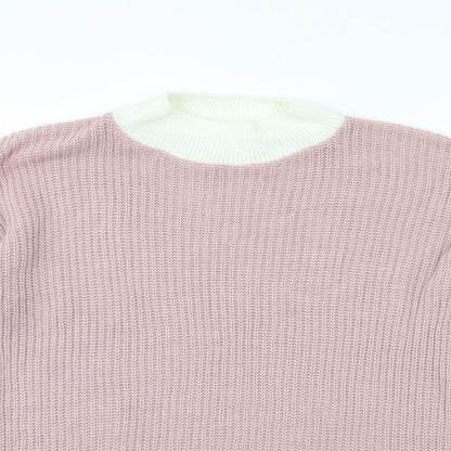 In the Style Womens Pink  Knit Jumper Dress  Size 6