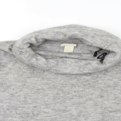 H&M Womens Grey  Knit Pullover Jumper Size XS