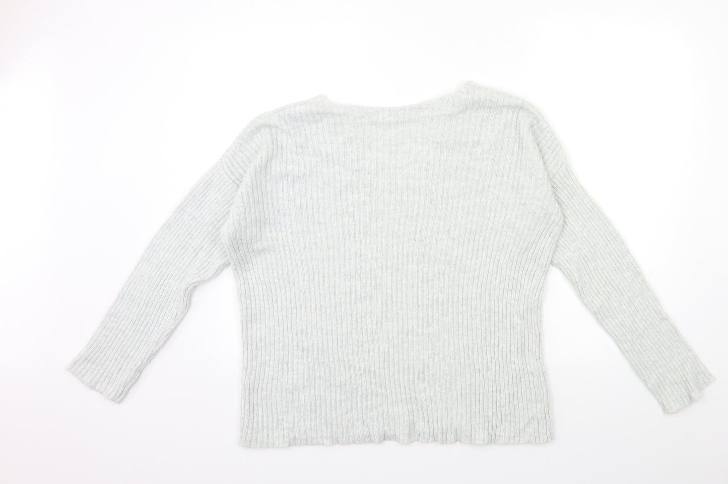 Womens UK Size S Topshop Grey Pullover Jumper