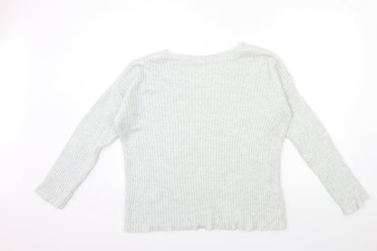 Womens UK Size S Topshop Grey Pullover Jumper
