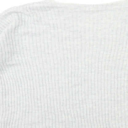 Womens UK Size S Topshop Grey Pullover Jumper