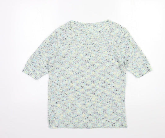 Womens UK Size 10 M&Co Blue Pullover Jumper