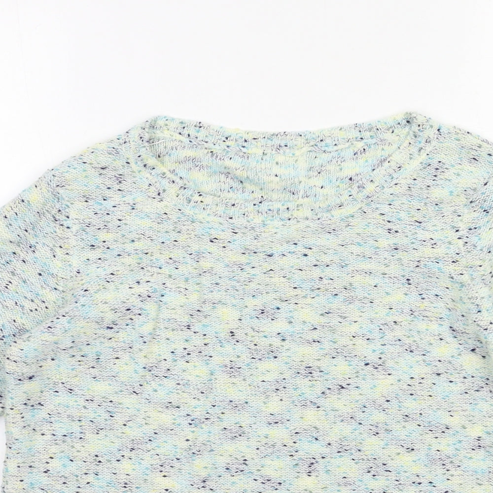 Womens UK Size 10 M&Co Blue Pullover Jumper