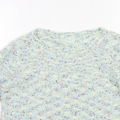 Womens UK Size 10 M&Co Blue Pullover Jumper