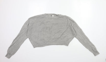 Womens UK Size S H&M Grey Pullover Jumper
