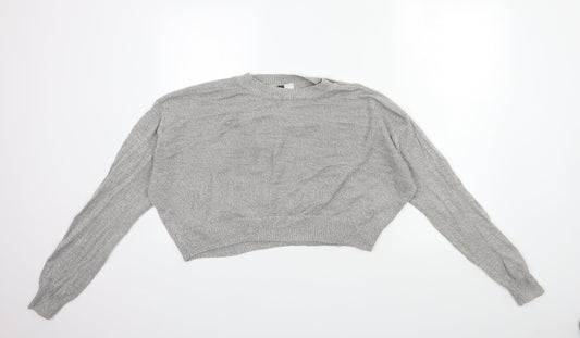 Womens UK Size S H&M Grey Pullover Jumper