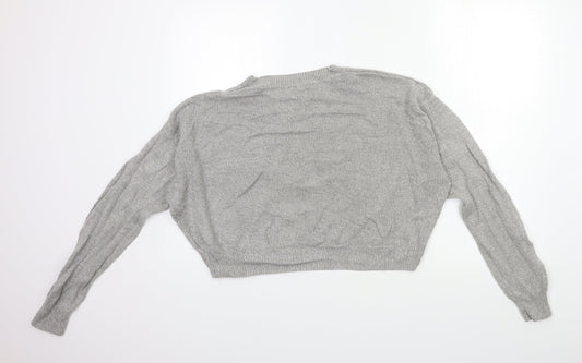 Womens UK Size S H&M Grey Pullover Jumper