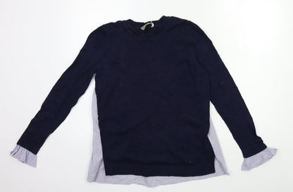 Womens UK Size S Oasis Blue Pullover Jumper