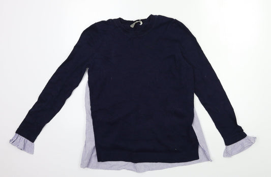 Womens UK Size S Oasis Blue Pullover Jumper