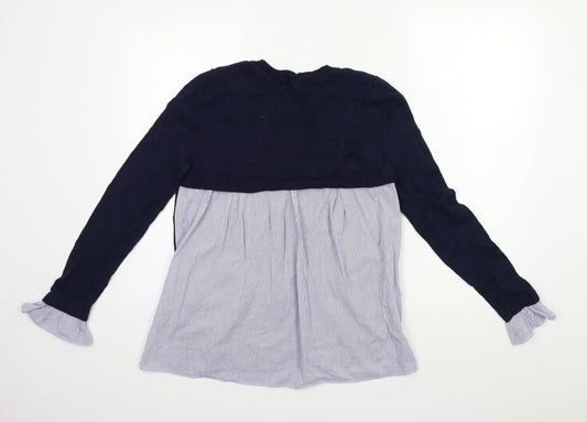 Womens UK Size S Oasis Blue Pullover Jumper
