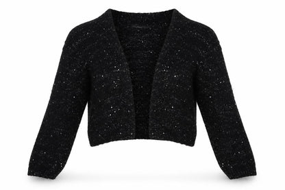 Womens UK Size 14 Papaya Black Cardigan Jumper