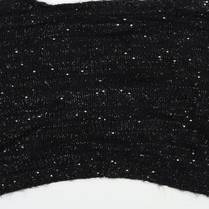 Womens UK Size 14 Papaya Black Cardigan Jumper