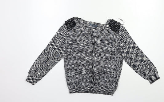 Womens UK Size 8 evie Grey Cardigan Jumper