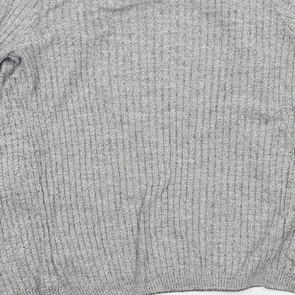 Cedar Wood State Mens Grey   Cardigan Jumper Size S