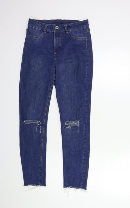Womens UK Size 26 in Preworn Regular Fit Skinny Blue Jeans