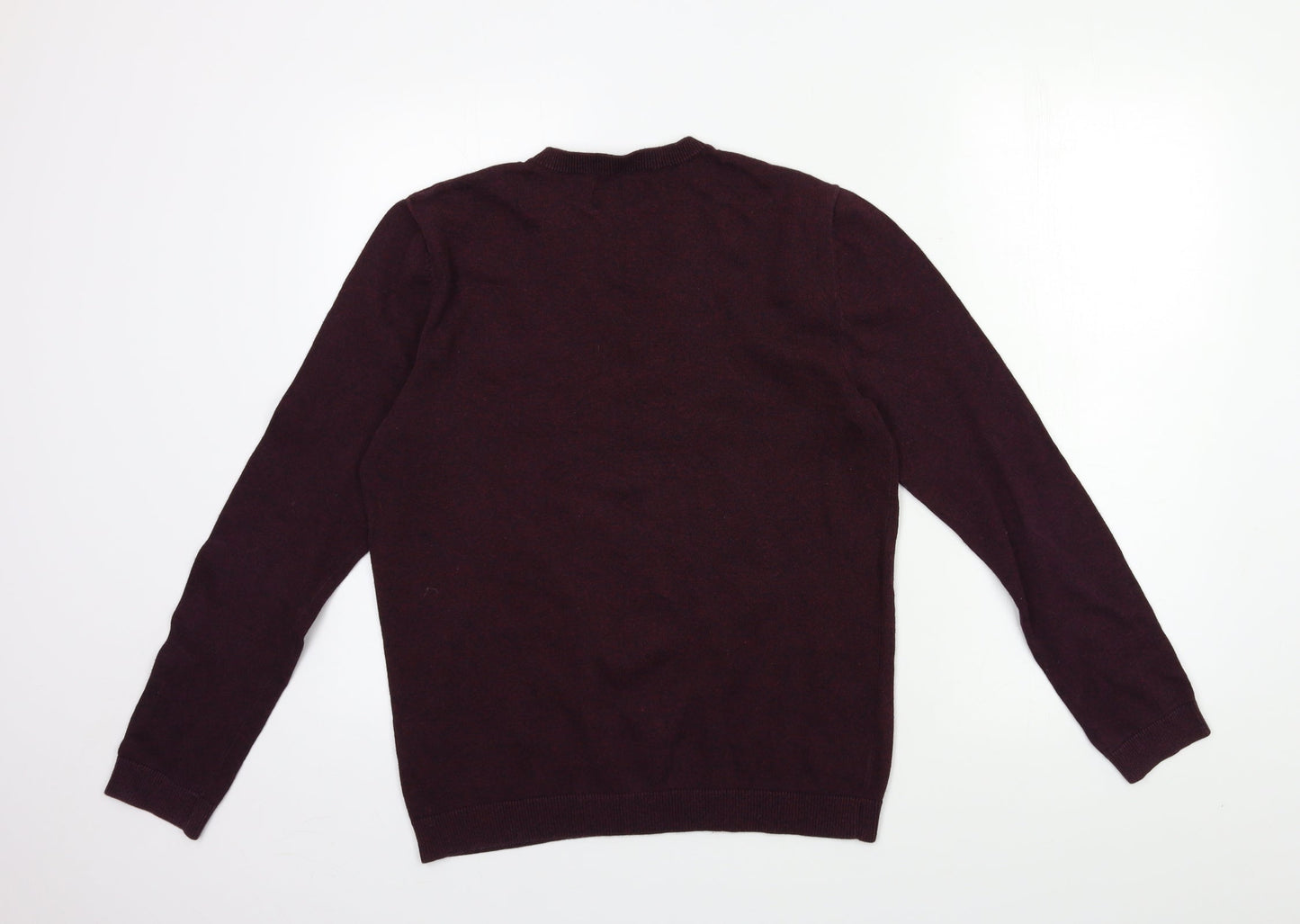 Topshop Mens Red  Knit Pullover Jumper Size S