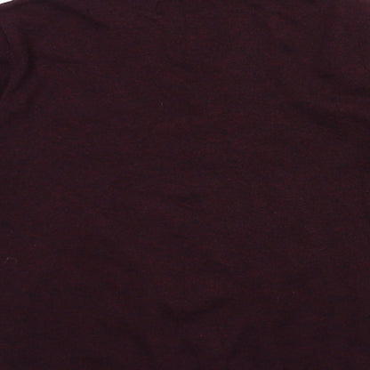Topshop Mens Red  Knit Pullover Jumper Size S