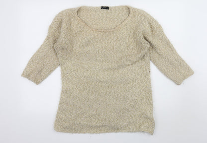 Womens UK Size 10 F&F Ivory Pullover Jumper