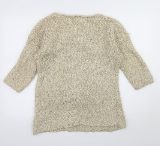 F&F Womens Ivory  Knit Pullover Jumper Size 10