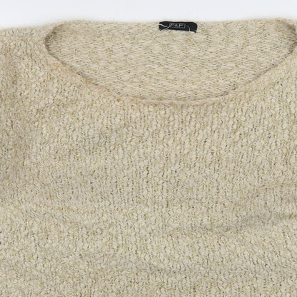 Womens UK Size 10 F&F Ivory Pullover Jumper