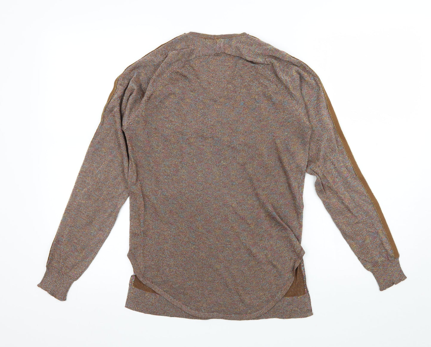 Womens UK Size One Size Millenium Brown Basic T-Shirt