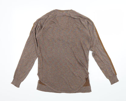 Womens UK Size One Size Millenium Brown Basic T-Shirt