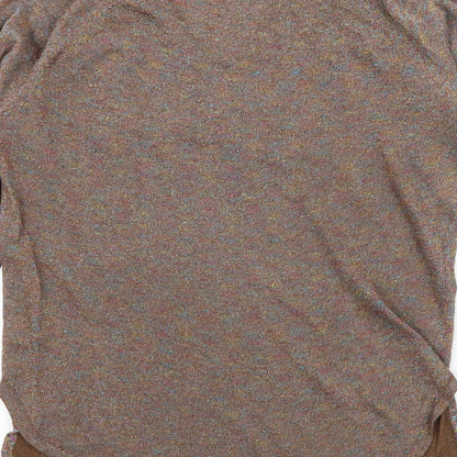 Womens UK Size One Size Millenium Brown Basic T-Shirt
