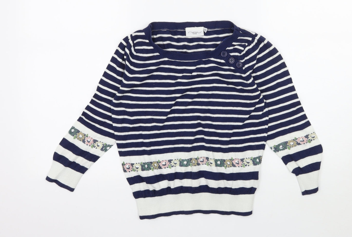 Womens UK Size 12 New Look Blue Pullover Jumper