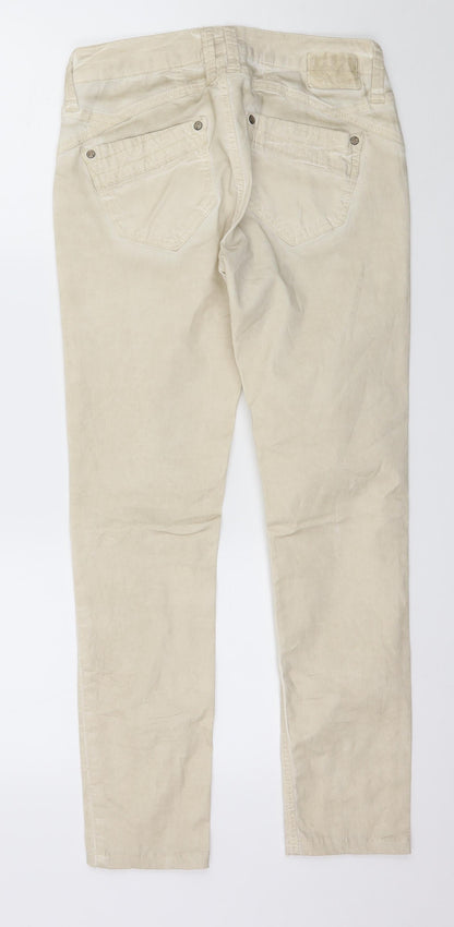 Fang Womens Beige  Denim Skinny Jeans Size 28 in L28 in