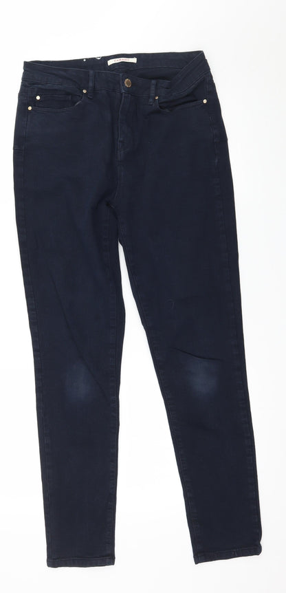 Womens UK Size 30 in Camaïeu Regular Fit Skinny Blue Jeans