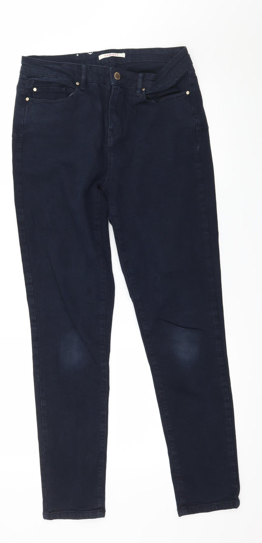 Womens UK Size 30 in Camaïeu Regular Fit Skinny Blue Jeans